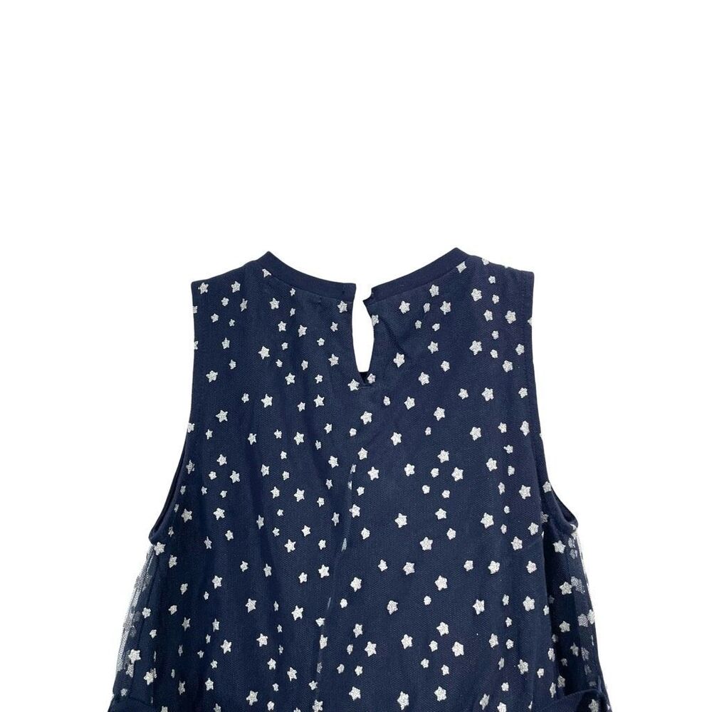 NEW Crewcuts tulle star print tiered dress Size‎ 5 navy blue - Picture 5 of 7